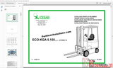 Cesab Forklift Spare Part Catalog and Service Manual New Models Full PDF