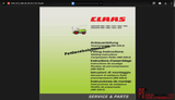 Claas Workshop Manual, Parts and Service Manual