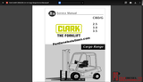 Clark Forklift Service Manual, Schematic & Service Bulletins 2020 PDF