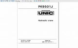 Furukawa Unic Hydraulic Crane [08.2021] Spare Parts Catalog