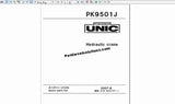Furukawa UNIC Hydraulic Crane Manuals PDF