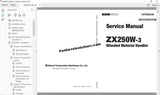 Hitachi Wheeled Excavator ZX-3 Series Service Manual PDF