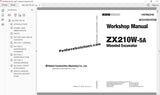 Hitachi Wheeled Excavator Workshop Manual Full Set PDF