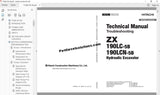 Hitachi Hydraulic Excavator ZX-5B Series full Workshop Manual PDF