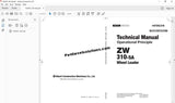 Hitachi Wheel Loader ZW-5A Series full Workshop Manual PDF