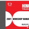 Hino Trucks Workshop Manuals 2001 PDF