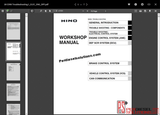 Hino Diesel Trucks 2001-2018 Full Set Workshop Manual