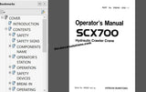 Hitachi Sumitomo Crawler Crane Manuals PDF