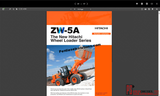 Hitachi Wheel Loader ZW-5A Series full Workshop Manual PDF