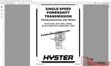 Hyster Forklift Claas 1 Electric Motor Rider Trucks [05.2020] Repair Manuals PDF