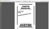 Hyster Forklift Trucks Parts and Service Manual All Models