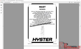 Hyster Forklift Trucks Parts and Service Manual All Models