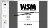 Kubota Tractor WorkShop Manual PDF