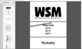 Kubota Workshop & Operator Manual Full Set PDF