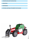 Manitou MT-X 733 Repair, Operator and Parts Manual PDF