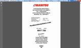 Manitou Forklift Parts Manual Full Set