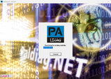 Computer screen with a PA LDIAG dialog box on a digital background