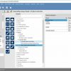 Software interface with various options and settings displayed on a computer screen.