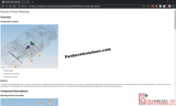 Technical webpage about electric power steering with an image and text on a white background