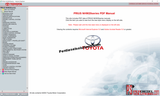 Toyota PRIUS NHW20 series PDF manual on a computer screen with Toyota and PerDiesel Solutions logos.