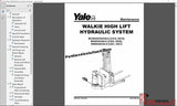Yale Forklift Class 3 Electric Motor Hand Trucks 2019 Service Manuals PDF