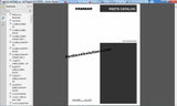 Yanmar parts catalog open on a computer screen with Adobe Reader software.