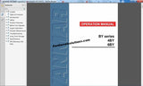 Yanmar operation manual for BY series 4BY and 6BY engines on a computer screen.