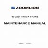 Zoomlion Crane PDF Manuals Collection